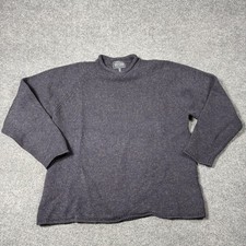 Britches Great Outdoors Sweater Mens 2XL Gray Wool Roll Neck Fisherman Setland