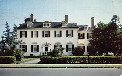 Postcard NC: John Wright Stanley Home , New Bern, North Carolina, Posted 1960