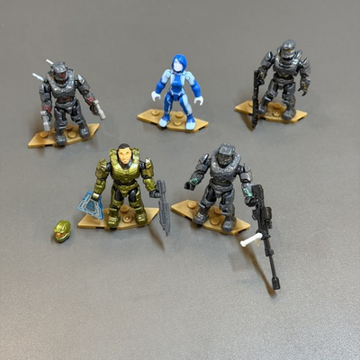 #ad 5X HALO Mega Construx Vannak ai CHIEF JOHN Spartan Figure Fleetcom Warthog HNC57 $14.09