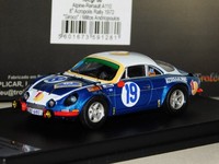 Trofeu Alpine A110 1600 #19 Acropolis Rally 1972 1:43 Resin