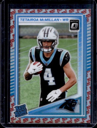2025 Panini Donruss Optic Tetairoa McMillan Rated Rookie One Hundred Prizm #209