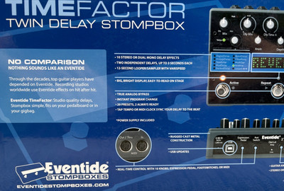 Eventide TimeFactor Twin Delay Looper Effects Pedal + Manual + Adapter Open Box