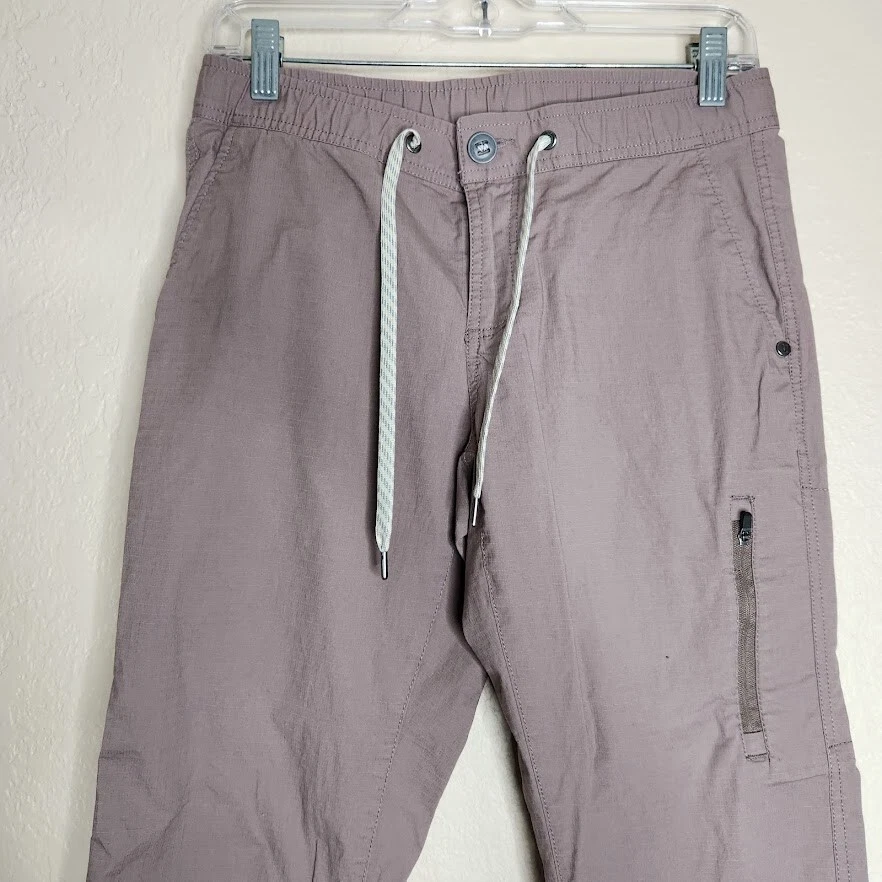 vuori ripstop cotton stretch drawstring straight leg pants