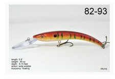 Akuna Hypnotizer Series 5.9” Diving Lure In Coral Snake BP 82-93