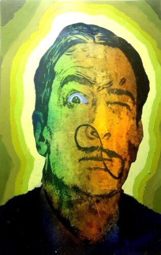 Salvador Dalí. Original Painting By RWest. W/COA