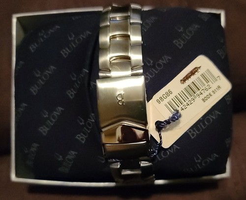 Bulova Marine Star Watch 98G86 Men's Chronograph Miyota 0510 Two Tone Stainless - Picture 4 of 5
