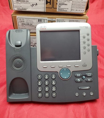 Lot Of 4 Cisco CP 7970 Widescreen LCD VoIP Phone MPN 68-5425-05 REV. A0 - 第 3/16 張圖片