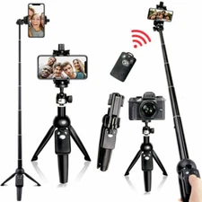 40 inch Extendable Selfie Stick Tripod with Wireless Remote For iPhone Samsung