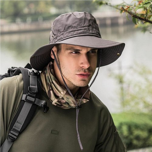 Men Summer UV Protection Bucket Hat 
