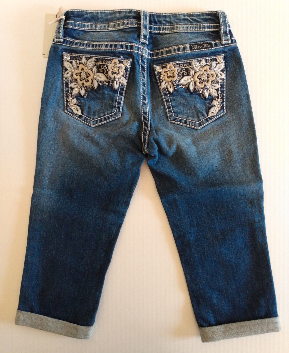 108 Buckle Kids Miss Me Jeans MISS ME Capri Bermuda Jeans Shorts