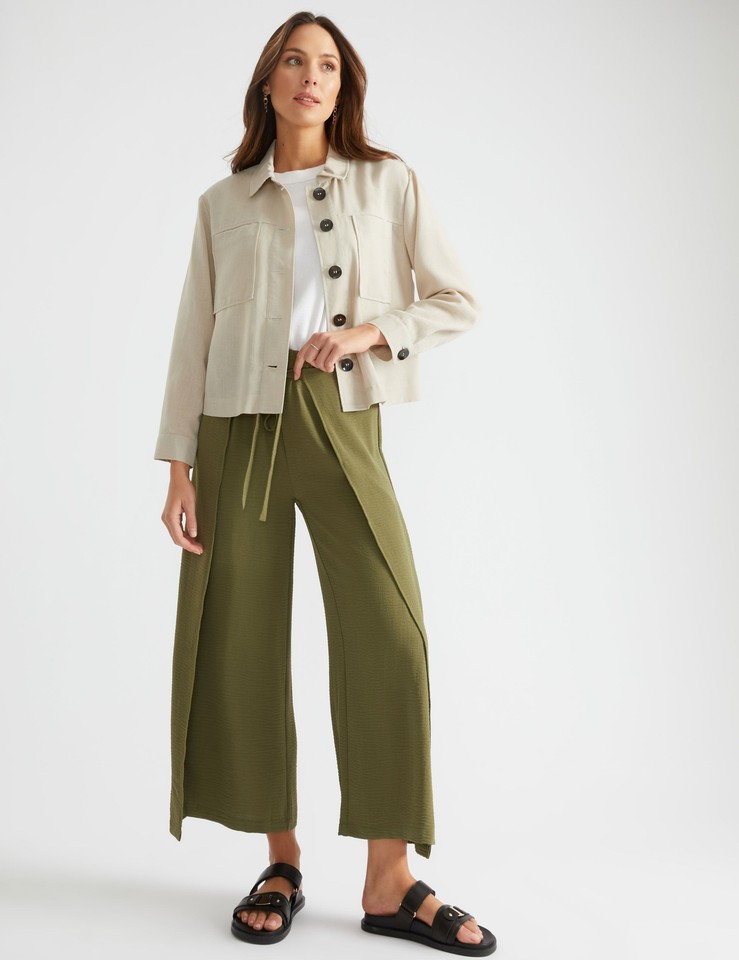 KATIES Womens Jacket Regular Beige Winter Relaxed Fit Solid