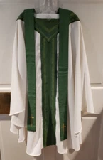 VINTAGE PRIEST CLERGY VESTMENT CHASUBLE & LOVELY STOLE J WIPPELL & CO ENGLAND