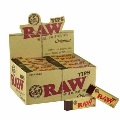 RAW ROLLING PAPER ROACH FILTER TIPS - Rotauge Buch Chlorfrei 1 5 10 25 50