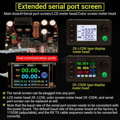 1PCS 22A CNC Step-Down DC Adjustable Voltage Regulator Power Supply Module NEW