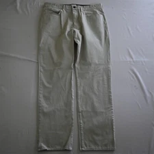 DOCKERS 36x32 Khaki Stretch 54915 Straight Fit 5 Pocket Mens Chino Pants
