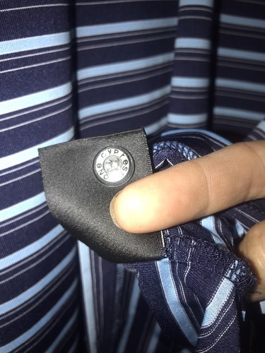 Polo da golf a righe Lone Cypress Pebble Beach lusso performance uomo grande - Foto 6 di 7