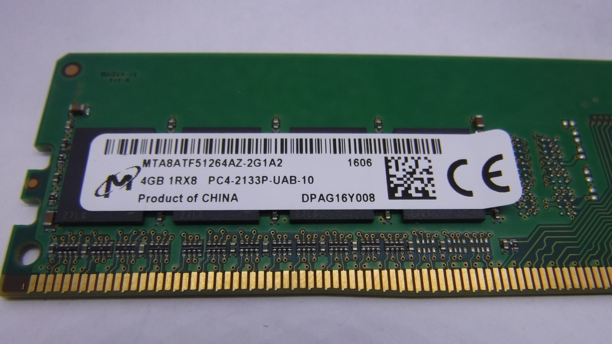 Micron 4GB PC4-17000 DDR4-2133P RAM MTA8ATF51264AZ-2G1A2 | eBay
