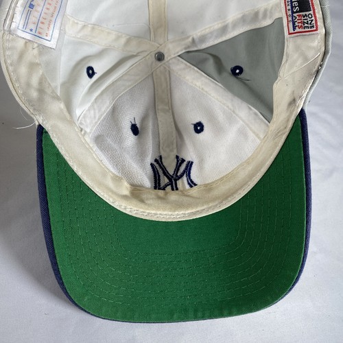 Vintage Sports Specialties New York Yankees MLB Logo Script Snapback Hat 90s - Picture 9 of 11