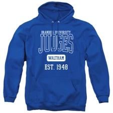 Brandeis University Adult Pullover Hoodie Est. Date, Royal Blue, S-3XL
