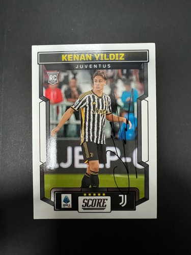 AUTOGRAFO KENAN YILDIZ ROOKIE CARD SCORE 23/24 PANINI JUVENTUS SIGNED 2025