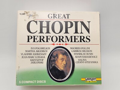 Great Chopin Performers (CD, 5 Discs, Laserlight) Box Set