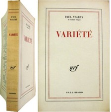 Variété 1962 Paul Valéry Adonis Euréka introduction méthode de Léonard de Vinci