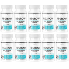 ReGrow Hair Growth Vitamins with Biotin, Hair Supplement - 10 Pack