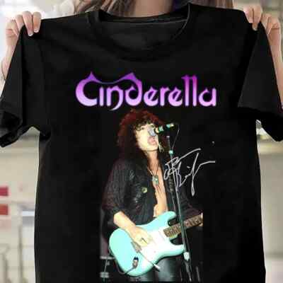 inspired Cinderella -TOM KEIFER Signature Black All Size Gift Shirt