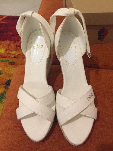 LIU JO SANDALI MARE SCARPE DONNA TACCO NUOVE ORIGINALI NUMERO NR. 38  PERFETTE !! | eBay