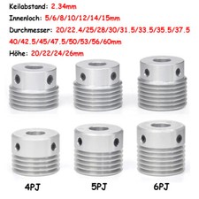 4/5/6 PJ Polea Multi Ranura Costillas de Transmisión Trapezoidal Accionamiento Correa Trapezoidal