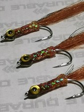 3x baby mullet ell Saltwater flies fishing 10cm long size1/0 orvis sea fly,NEW