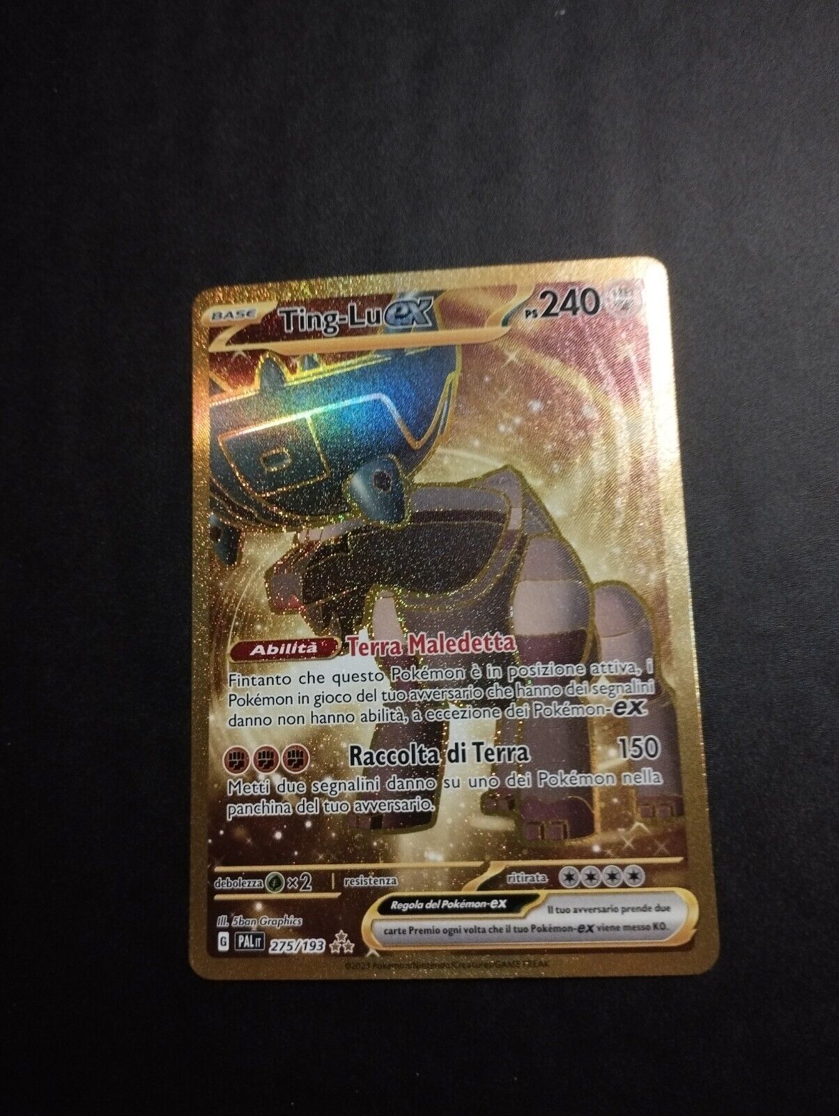 pokemon ting-lu ex ultra rara gold ev a paldea - Vinted