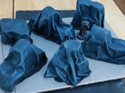 6 Wargaming Supply Crates Barrels - Scatter Terrain Trench + Crusade Wargames