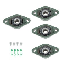 4PCS UCFL204-12 Solid Pillow Block Flange Mounted Bearing 3/4" Bore 2 Bolt