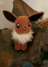 1998 Hasbro Nintendo Pokemon Eevee 7" Beanie Plush Tag Stuffed Toy NEAR MINT