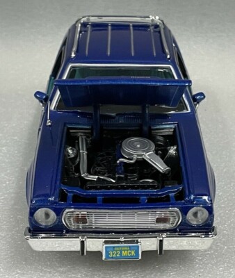 Modello Auto AMC Gremlin X Del 1974 | Motormax 1:24 Pressofuso Blu | Auto D'Epoca In Scala