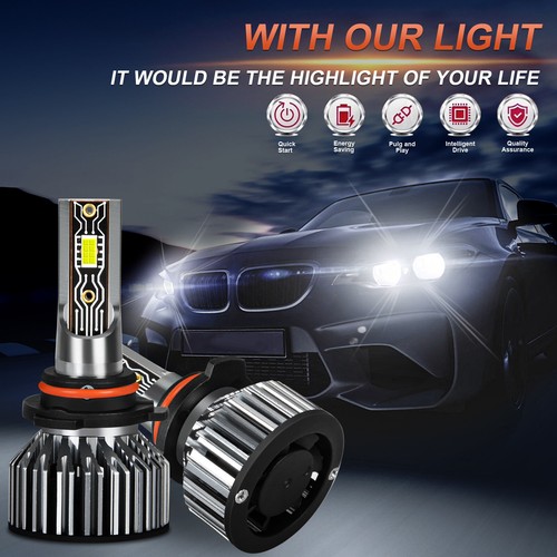 For 2020 2021 Silverado 1500 WT Custom Trail Boss 6000k LED Headlights Bulbs V2T - Picture 9 of 12