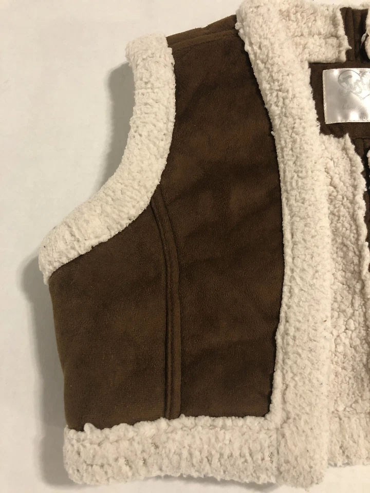 Chaleco Justice Girls talla 10 - imitación cuero/lana Foto 2 de 4