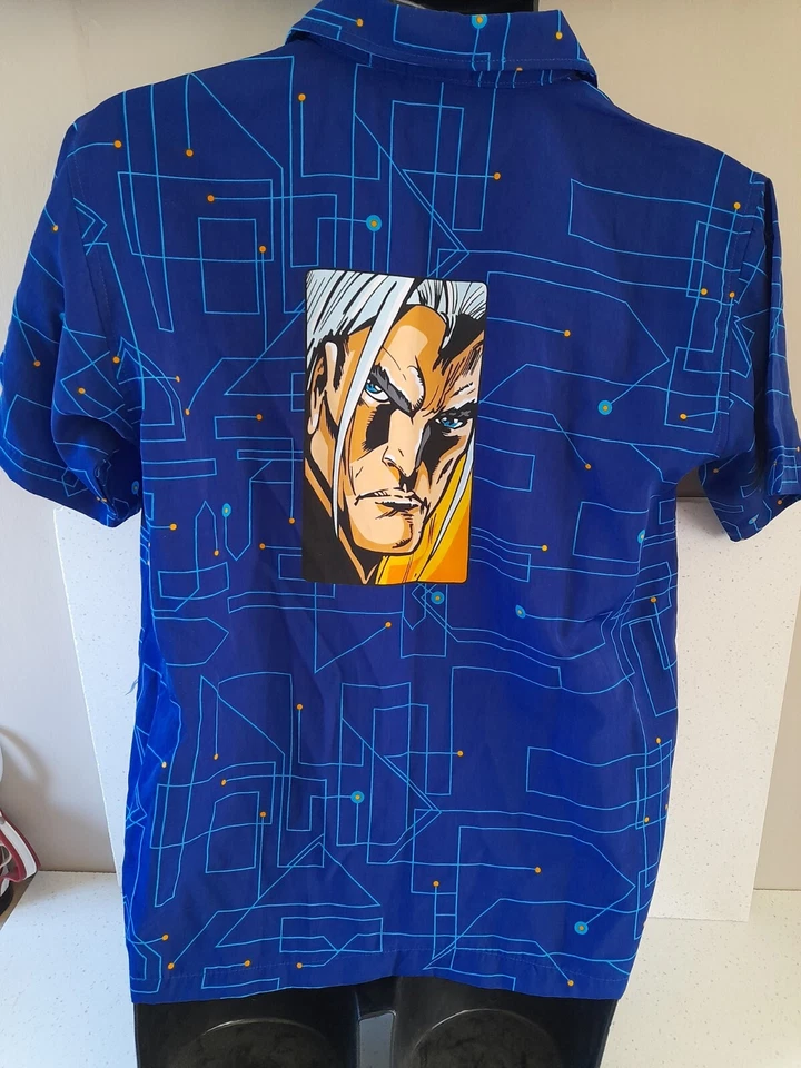 Salt Water Australia Button Up Shirt Blue Anime Size 12 - image 2 of 4