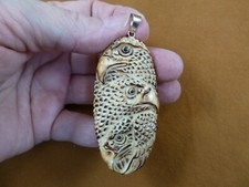 J-eag-71 Three Eagle Heads Pendant Heads Bird Head Water Buffalo Material J-eag-71 Three Eagle Heads Pendant Heads Bird Head Water Buffalo Material
