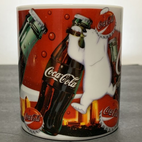 Taza de té de café de cerámica Coca-Cola ATLANTA “RICK” roja blanca - Imagen 2 de 6