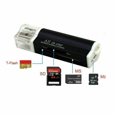 Mini Kartenleser Speicherkarten Adapter SDHC MMC USB Micro SD Card Reader Z119
