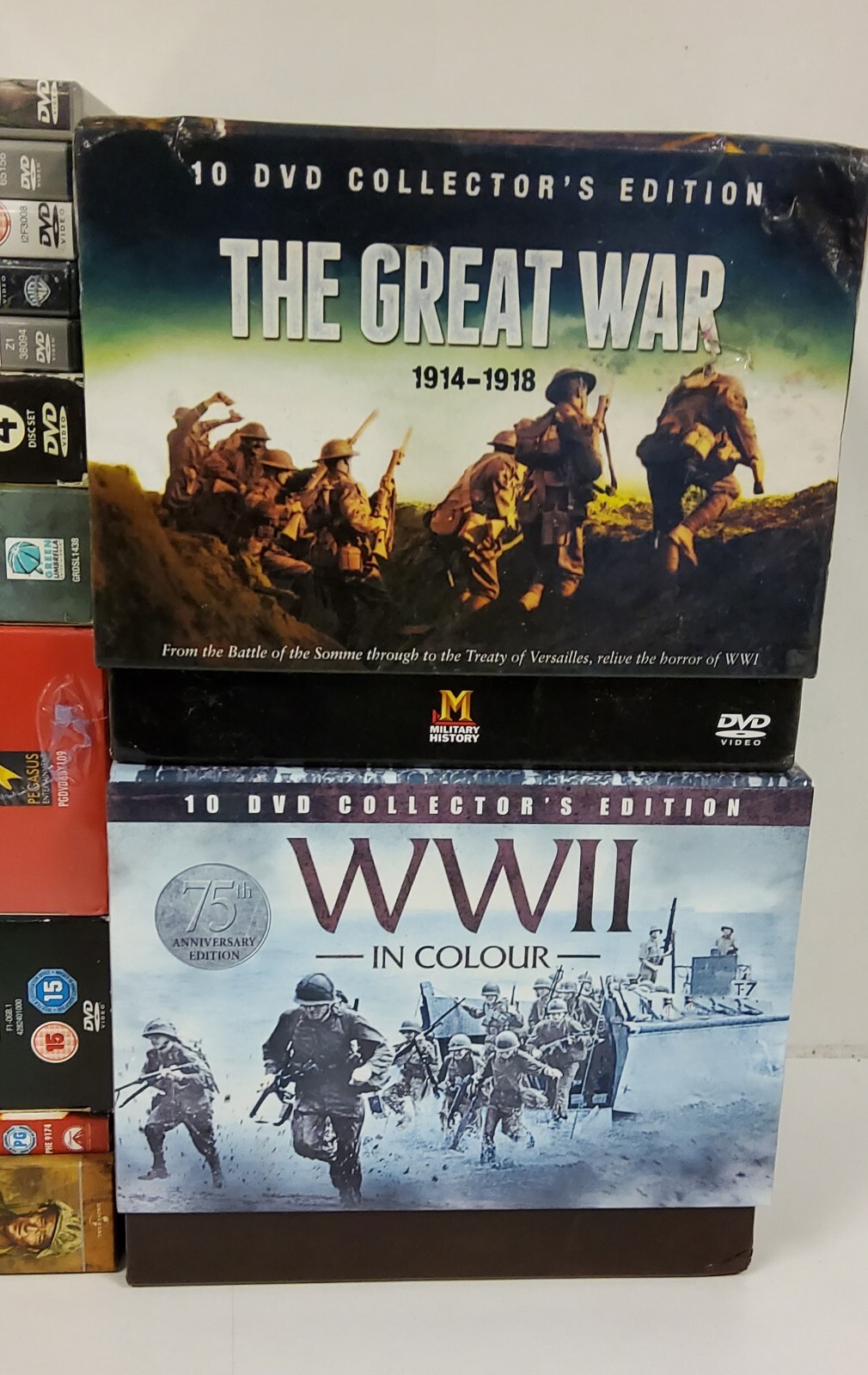 54 x War DVD JobLot Dunkirk Full Metal Jacket Jarhead Private Ryan