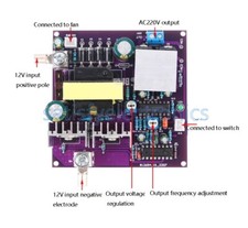 300W Corrected Sine Wave Output 50Hz Inverter 12V To 220V Inverter Power Supply