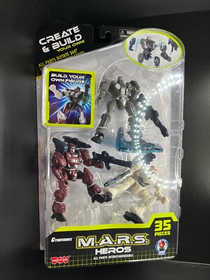 M.A.R.S.Heros Cybotronix,Create & Build Your Own- Includes White RARE NEW Unopen
