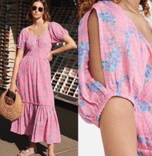 Loveshackfancy Angie Dress EUC Pink Floral Size 4