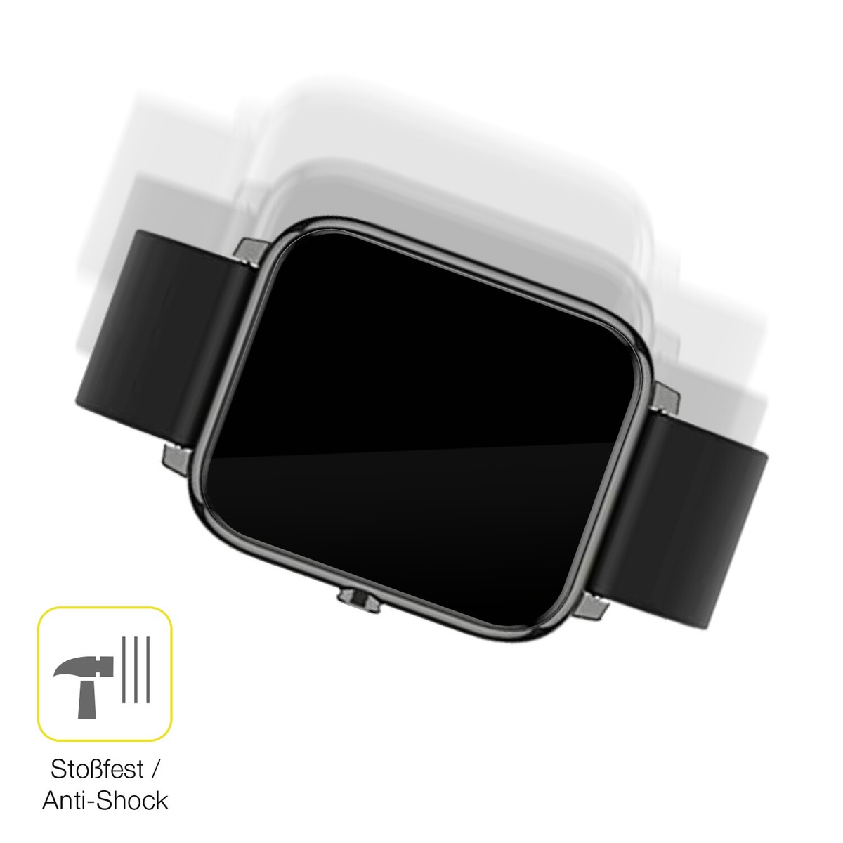 Dipos 2X Pellicola Protettiva In Vetro Rinforzato Per Popglory Smartwatch – 9H, Anti-urto - 3