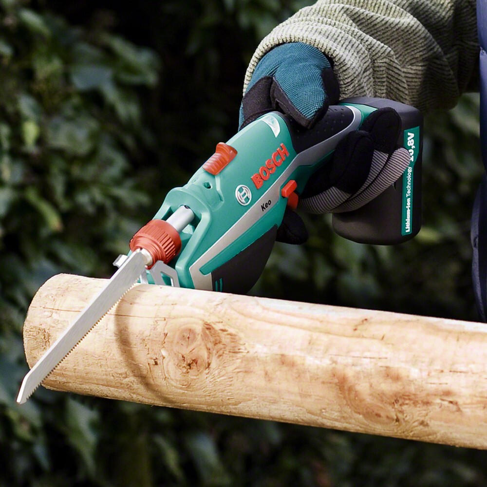Bosch Keo Garden Recip Pruning Multi Saw 10.8v Liion Set & 10 Blades