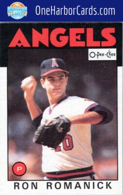 1986 O-Pee-Chee California Angels #76 Ron Romanick | eBay