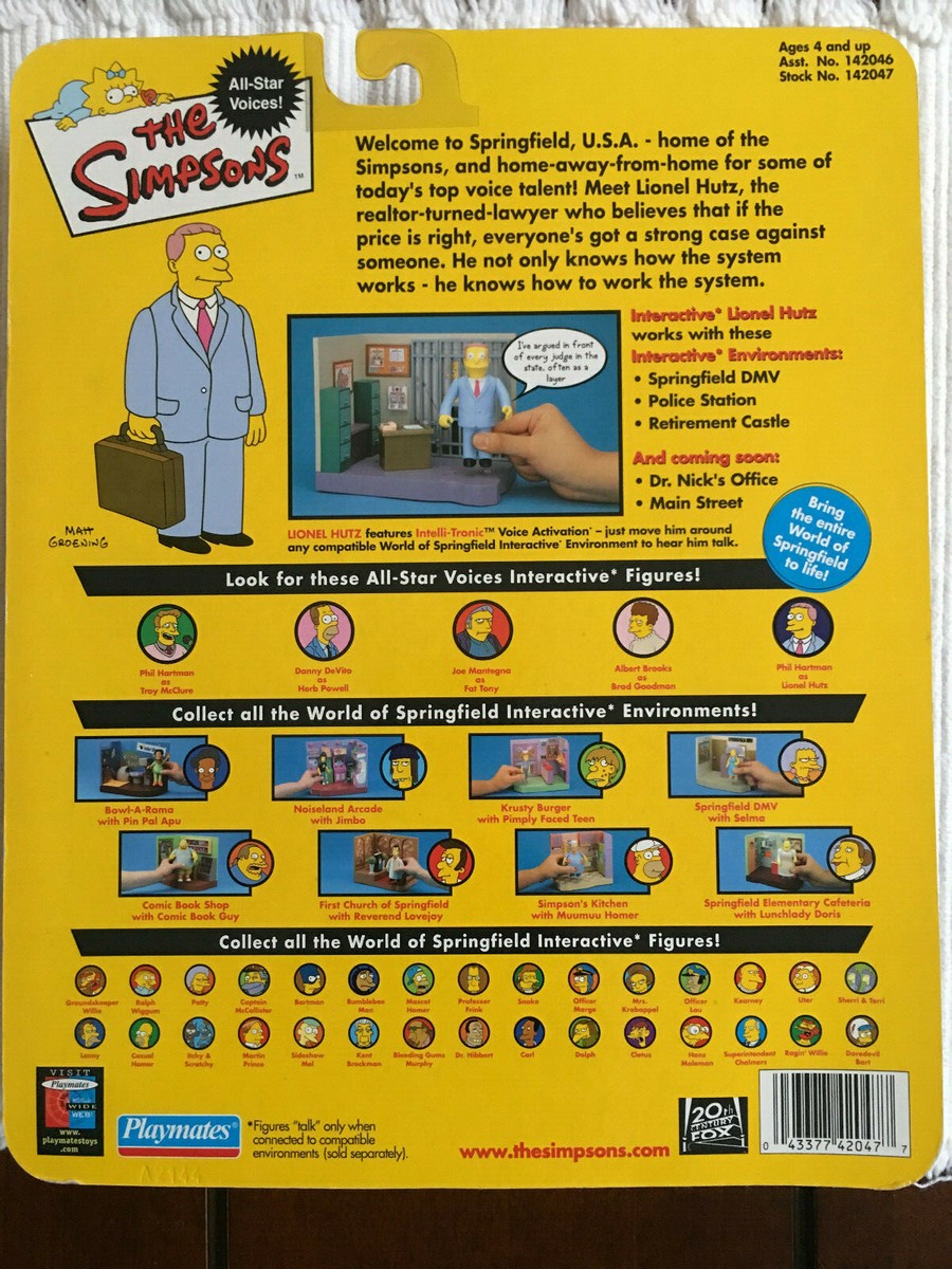 Playmates Toys Lionel Hutz Action Figure for sale online | eBay